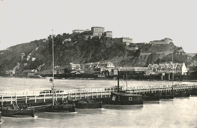 Pevnost Ehrenbreitstein na Rýně, Německo, 1895. od Frith and Co