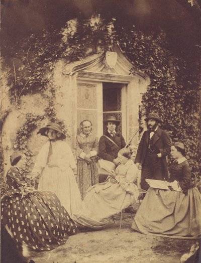 Rodinná skupina Claudet, Chateau de la Roche, Amboise, 1856. od Francis George Claudet