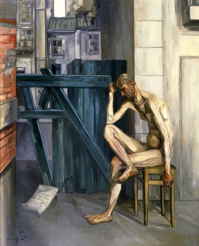 Job, 1944, olej na plátně, 161,9 × 129,9 cm, od Francis Gruber