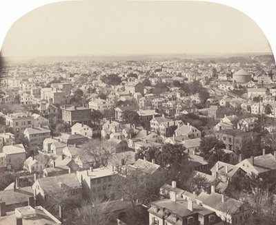 Při pohledu na severozápad od Westminster Street, Providence, 1858-1860. od Francis Hacker