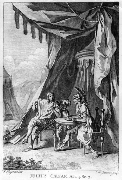 Brutus a Cassius v Brutově stanu, dějství IV Scéna iii z 