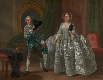 David Garrick a paní Pritchardová ve filmu Benjamina Hoadleyho "Podezřelý manžel" od Francis Hayman