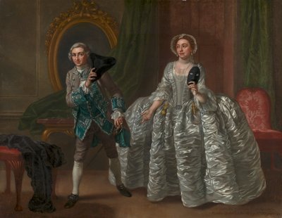 David Garrick a paní Pritchardová ve filmu Benjamina Hoadleyho "Podezřelý manžel" od Francis Hayman
