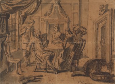 Kartová párty od Francis Hayman