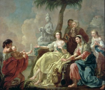 Nalezení nemluvně Mojžíše v sítin, 1746 od Francis Hayman