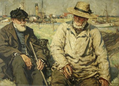 Příběhy moře (olej na plátně) od Francis Henry Newbery