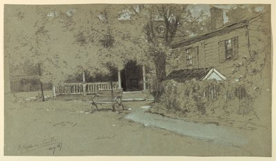 The Old Hopkinson House, Bordentown, NJ od Francis Hopkinson Smith