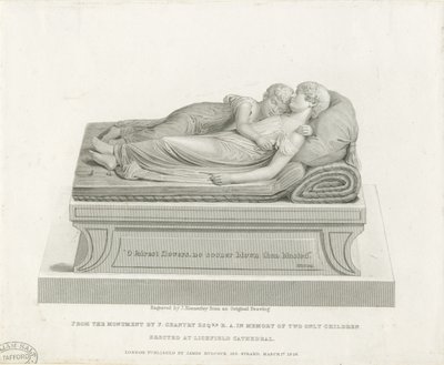 Lichfieldská katedrála - "Spící děti": rytina, nd [19. stol.] (tisk) od Francis Legatt Chantrey