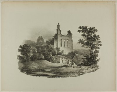 Byland Abbey, Yorkshire od Francis Nicholson