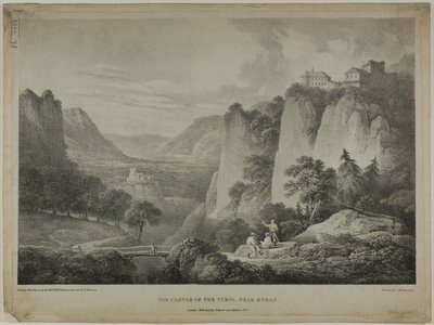 Hrad v Tyrolsku, nedaleko Merana od Francis Nicholson