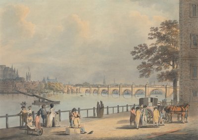 Westminster z Jižního břehu od Francis Nicholson