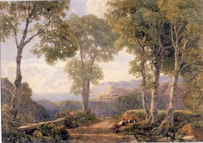 Krajina (wc na tkaném papíře) od Francis Oliver Finch