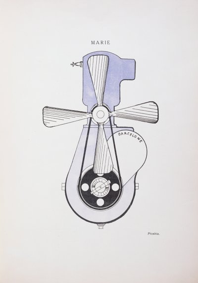 "Marie", kresba pro dadaistický časopis "La Revue", číslo 391 č. 3. od Francis Picabia
