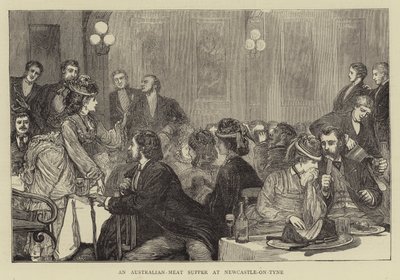 Australská masová večeře v Newcastle-on-Tyne od Francis S. Walker