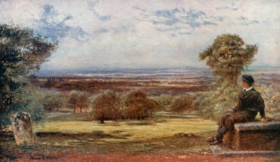 Byronova ‚hrobka‘ v Harrow, kde sedával jako chlapec od Francis S. Walker
