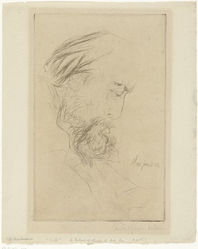 Portrét van Charlese Colea Griffe od Francis Seymour Haden (Sir) (signed by artist)