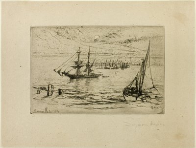 Brig v Anchor od Francis Seymour Haden