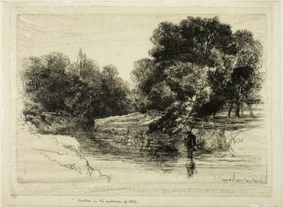 Řeka v Irsku od Francis Seymour Haden