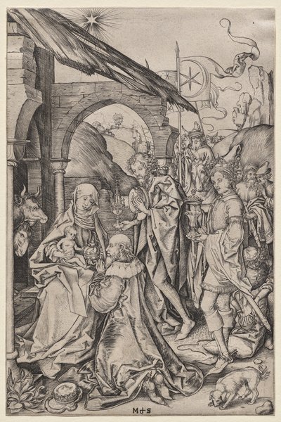 Klanění tří králů od Francis Seymour Haden