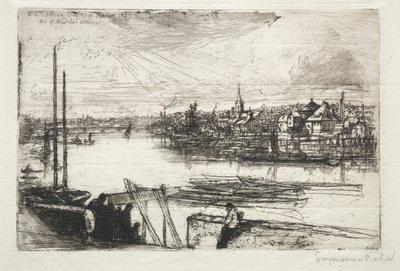 Battersea Reach, 1843. od Francis Seymour Haden