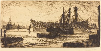 Rozbití Agamemnona od Francis Seymour Haden