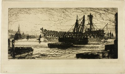 Rozbití Agamemnona, č. 1 od Francis Seymour Haden