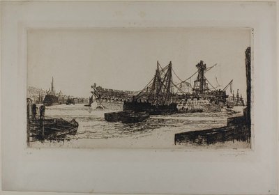 Rozbití Agamemnona, č. II od Francis Seymour Haden
