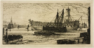 Rozbití Agamemnona, č. I od Francis Seymour Haden