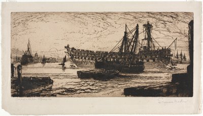 Rozbití Agamemnona od Francis Seymour Haden