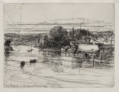 Cardigan Bridge, 1864. od Francis Seymour Haden