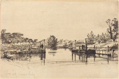 Eaghamův zámek od Francis Seymour Haden