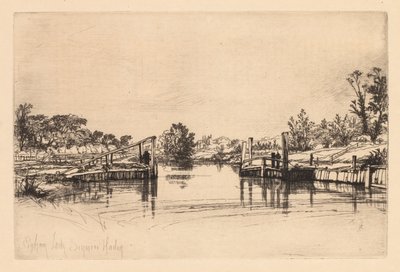 Egham Lock od Francis Seymour Haden
