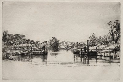 Egham Lock od Francis Seymour Haden
