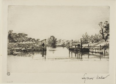 Egham Lock od Francis Seymour Haden