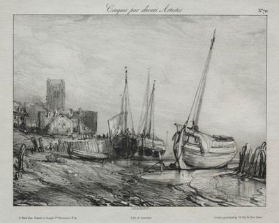 Rybářské lodě podél pláže od Francis Seymour Haden
