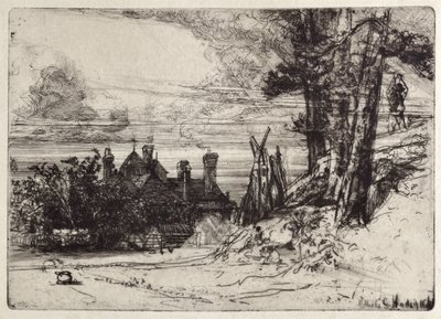 Horseleyho dům ve Willesley od Francis Seymour Haden