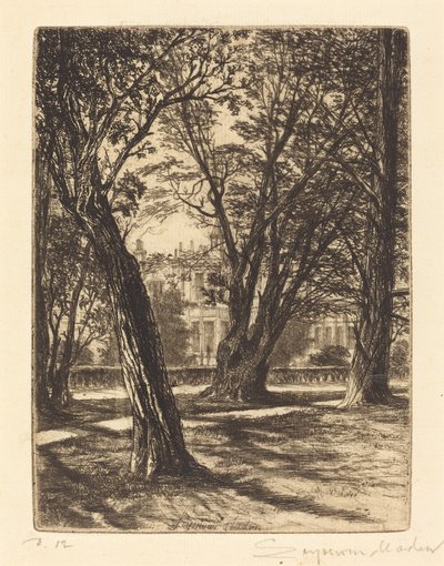 Kensingtonské zahrady (The Small Plate) od Francis Seymour Haden