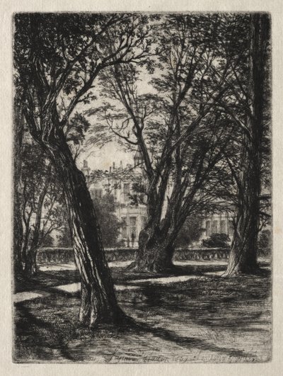 Kensingtonské zahrady od Francis Seymour Haden