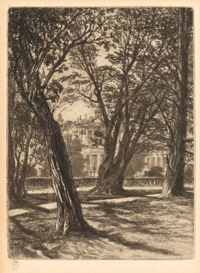 Kensington Gardens, No. 1 Small Plate, 1859. od Francis Seymour Haden
