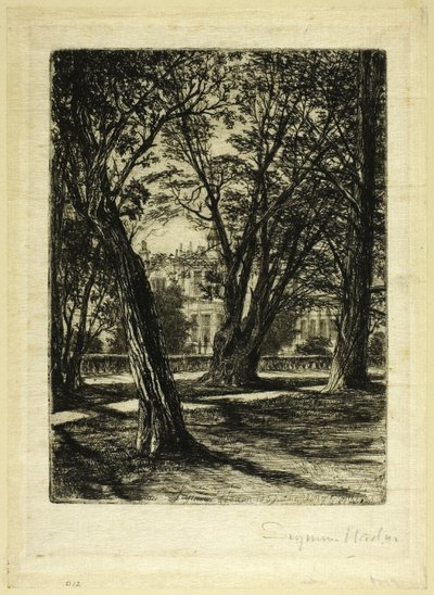 Kensington Gardens, č. I (malý talíř) od Francis Seymour Haden