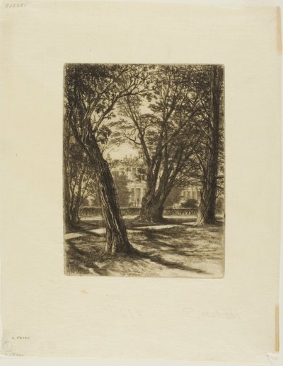 Kensington Gardens, č. I (malý talíř) od Francis Seymour Haden