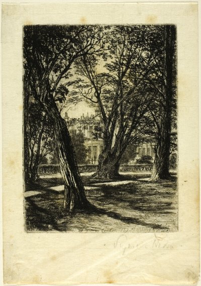 Kensington Gardens, č. I (malý talíř) od Francis Seymour Haden