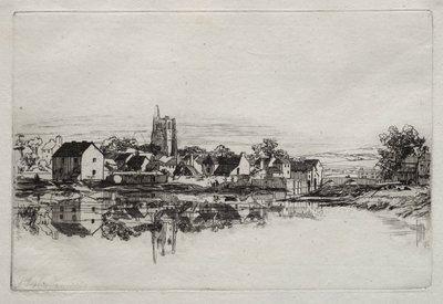 Město Kidwelly od Francis Seymour Haden