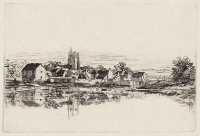 Kidwelly Town, 1859. od Francis Seymour Haden