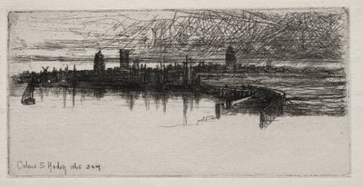 Little Calais Pier, 1865, 3:00, 1865. od Francis Seymour Haden