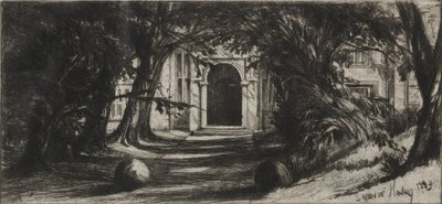 Mytton Hall od Francis Seymour Haden