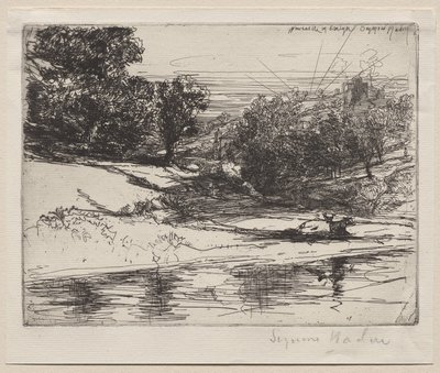 Newcastle v Emlynu od Francis Seymour Haden