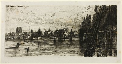 Starý kostel Chelsea od Francis Seymour Haden