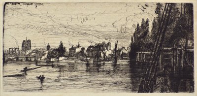 Starý kostel Chelsea od Francis Seymour Haden