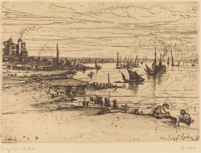 Naproti hostinci, Purfleet od Francis Seymour Haden